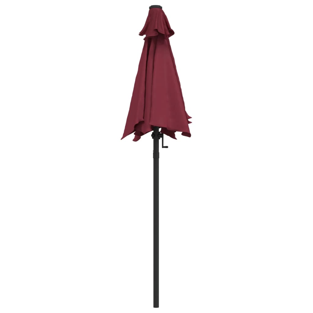 Garden Parasol Burgundy 200x224 cm Aluminium