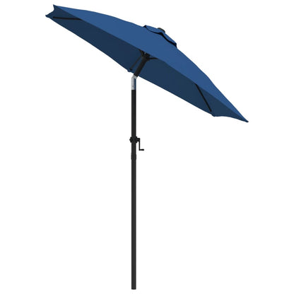 Garden Parasol Blue 200x224 cm Aluminium