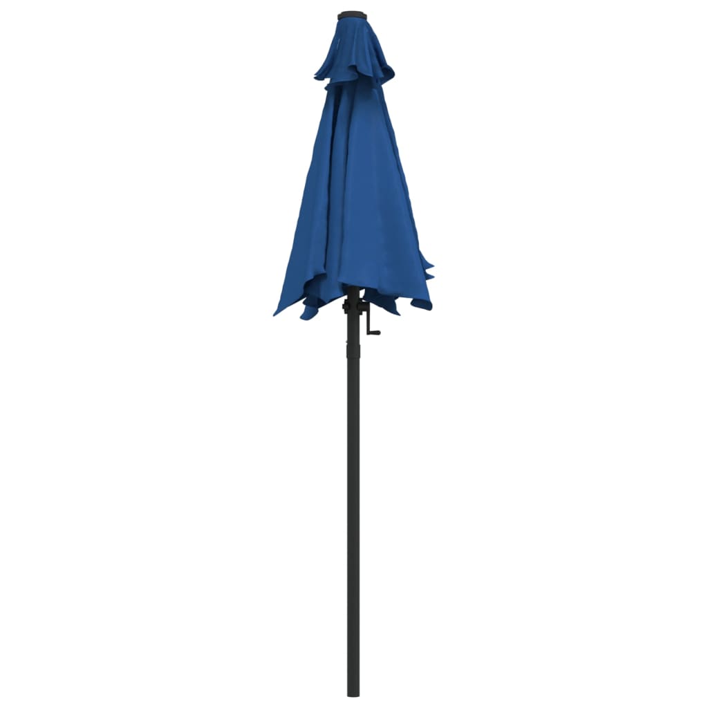 Garden Parasol Blue 200x224 cm Aluminium