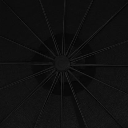 Hanging Parasol Black 3 m Aluminium Pole