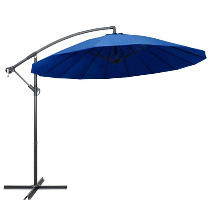 Hanging Garden Parasol Blue 3 m Aluminium Pole