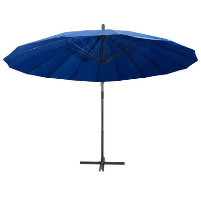 Hanging Garden Parasol Blue 3 m Aluminium Pole