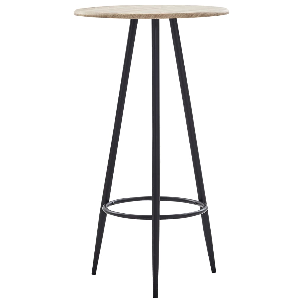 Bar Table Oak 60x107.5 cm MDF