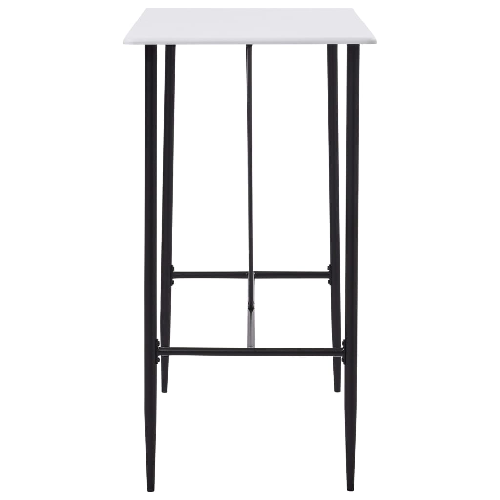 Bar Table White 120x60x110 cm MDF