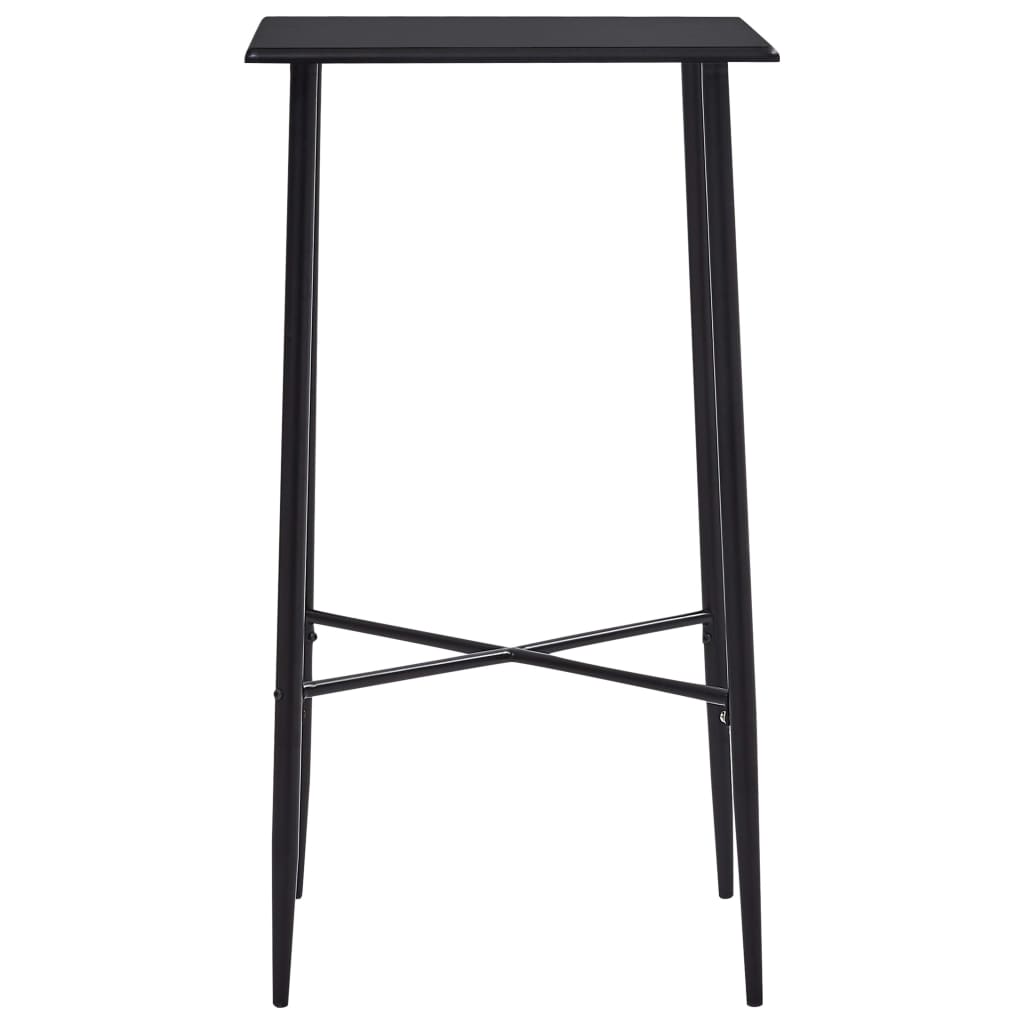 Bar Table Black 60x60x111 cm MDF