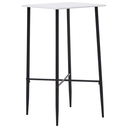 Bar Table White 60x60x111 cm MDF