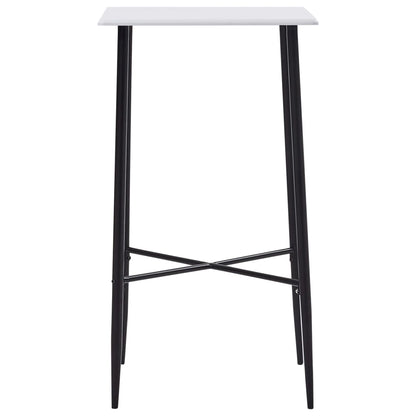 Bar Table White 60x60x111 cm MDF