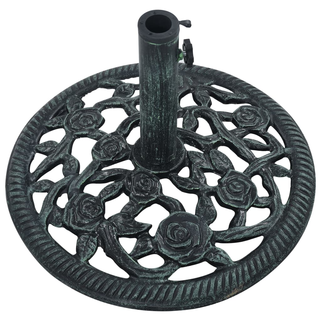 Umbrella Base Green 9 kg 40 cm Cast Iron