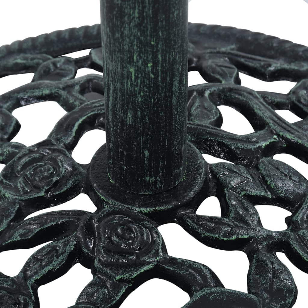 Umbrella Base Green 9 kg 40 cm Cast Iron