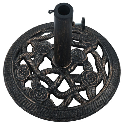 Umbrella Base Black and Bronze 9 kg 40 cm Cast Iron