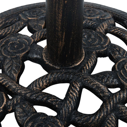 Umbrella Base Black and Bronze 9 kg 40 cm Cast Iron