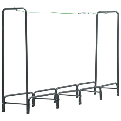 Firewood Rack Anthracite 240x35x120 cm Steel