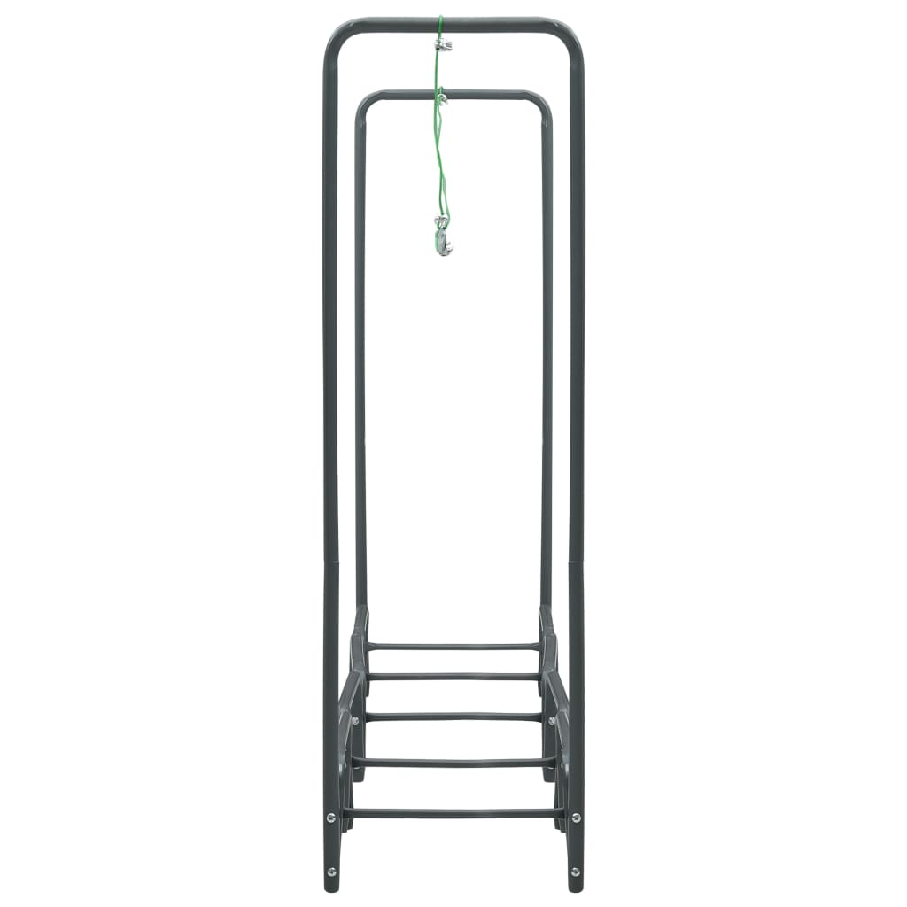 Firewood Rack Anthracite 240x35x120 cm Steel