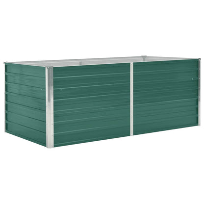 Raised Garden Bed 160x80x45 cm Galvanised Steel Green