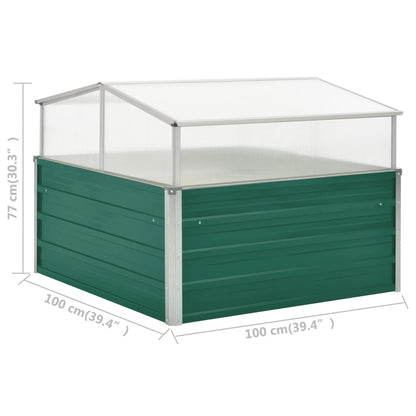 Greenhouse Green 100x100x77 cm Galvanised Steel