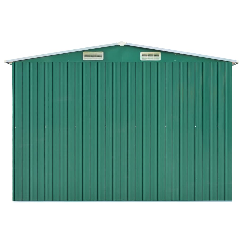 Garden Shed Green 257x779x181 cm Galvanised steel