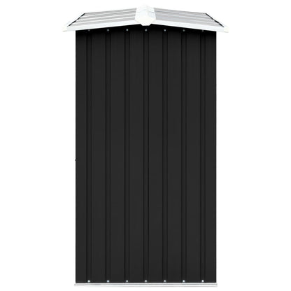 Garden Log Storage Shed Galvanised Steel 330x92x153 cm Anthracite