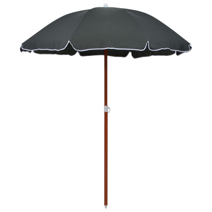 Garden Parasol with Steel Pole 180 cm Anthracite