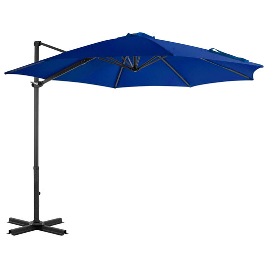 Cantilever Garden Parasol with Aluminium Pole Azure Blue 300 cm