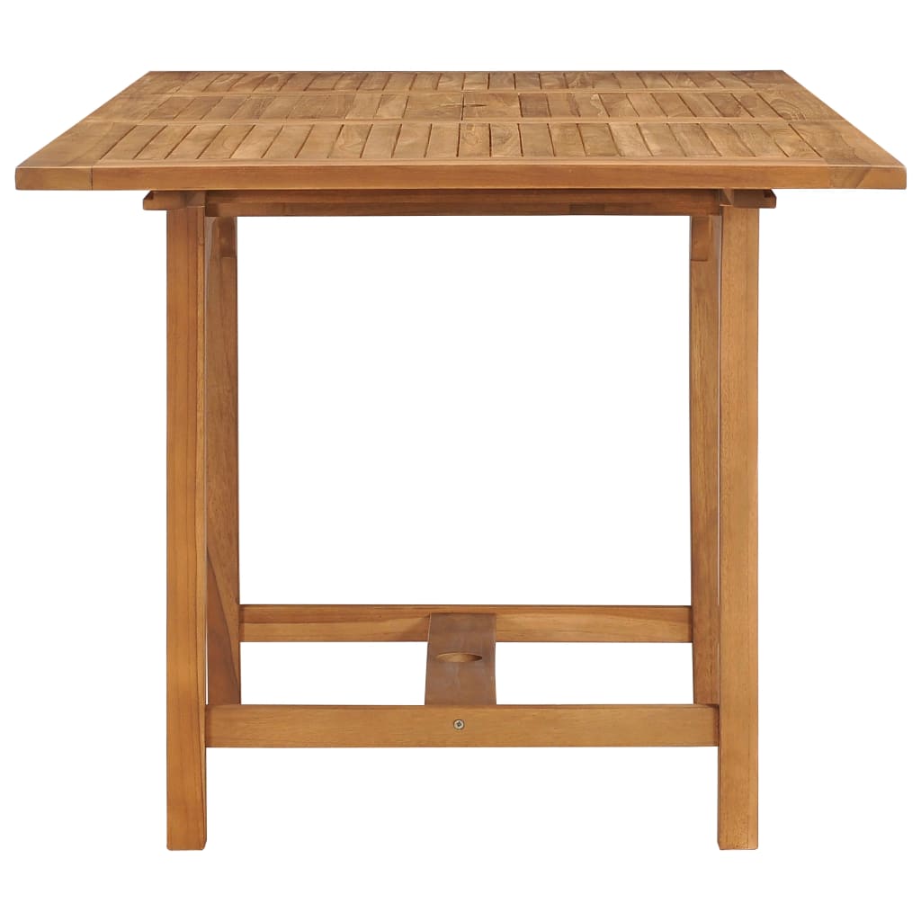 Extending Garden Table (110-160)x80x75cm Solid Teak Wood