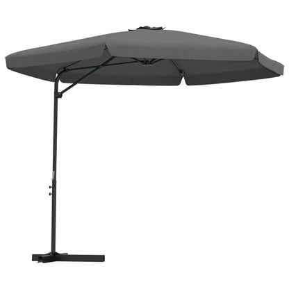 Garden Parasol with Steel Pole 300 cm Anthracite