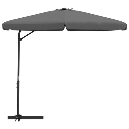 Garden Parasol with Steel Pole 300 cm Anthracite