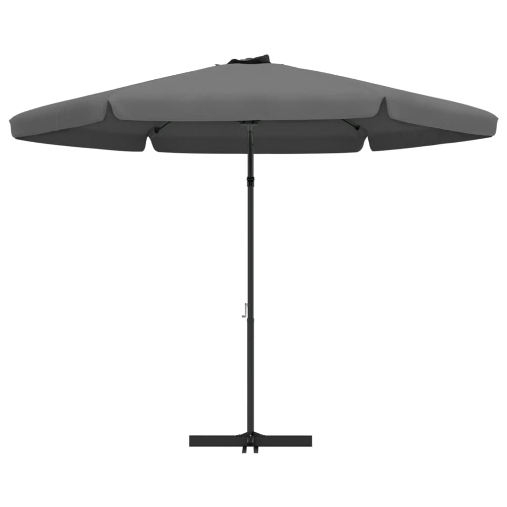 Garden Parasol with Steel Pole 300 cm Anthracite