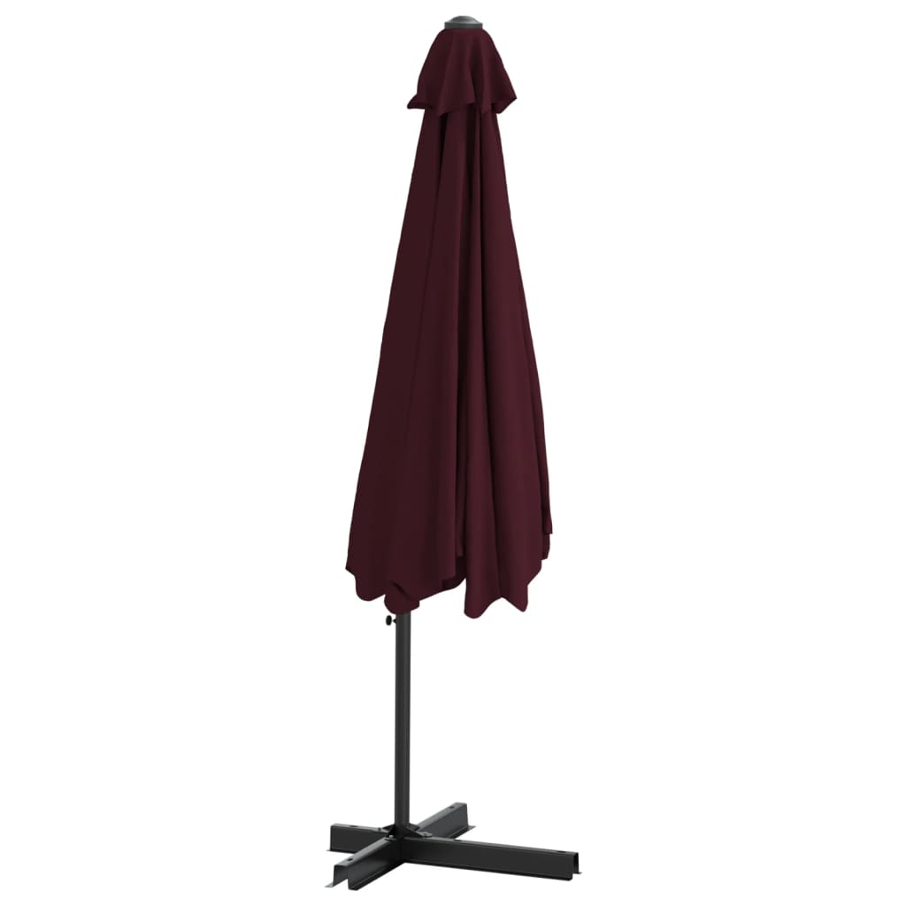 Garden Parasol with Steel Pole 300 cm Bordeaux Red