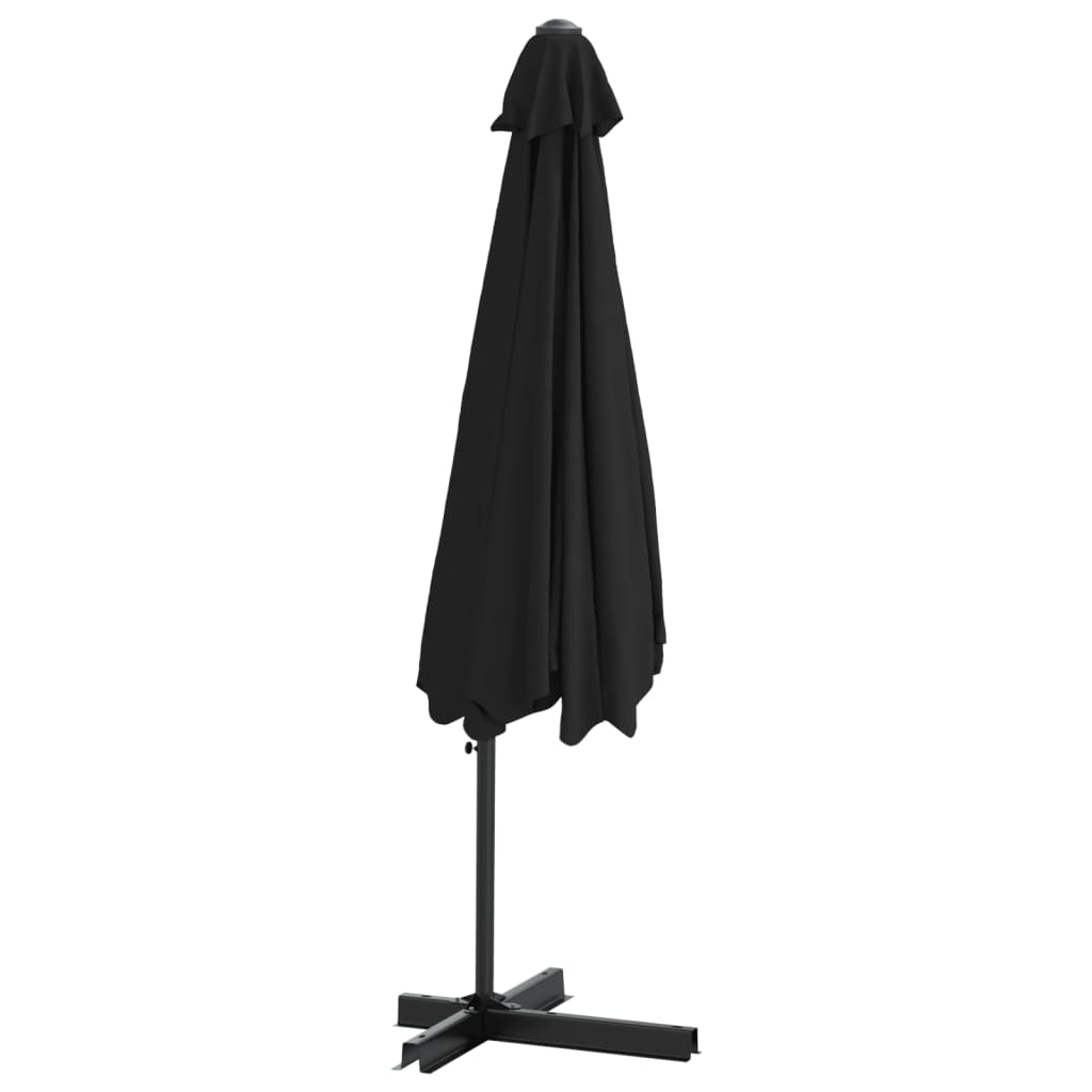 Garden Parasol with Steel Pole 300 cm Black