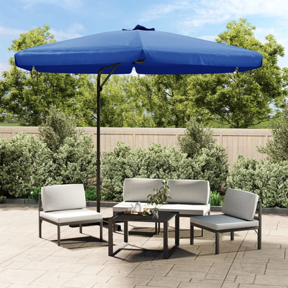 Garden Parasol with Steel Pole 300 cm Azure Blue