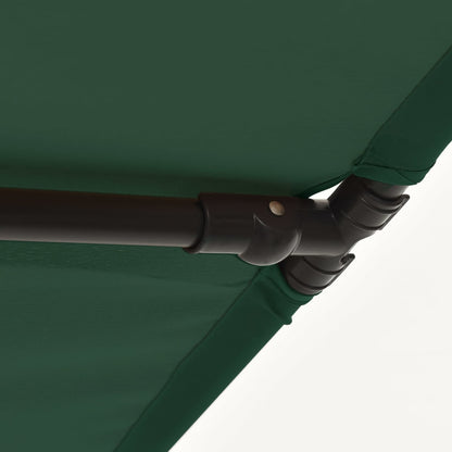 Outdoor Parasol with Aluminium Pole 180x110 cm Green