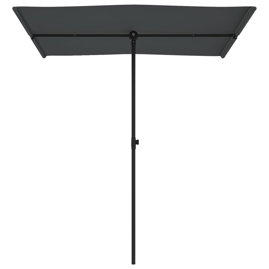 Outdoor Parasol with Aluminium Pole 180x110 cm Anthracite