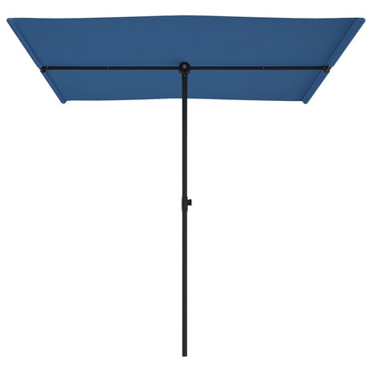 Garden Parasol with Aluminium Pole 2x1.5 m Azure Blue