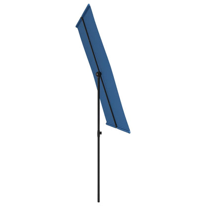 Garden Parasol with Aluminium Pole 2x1.5 m Azure Blue