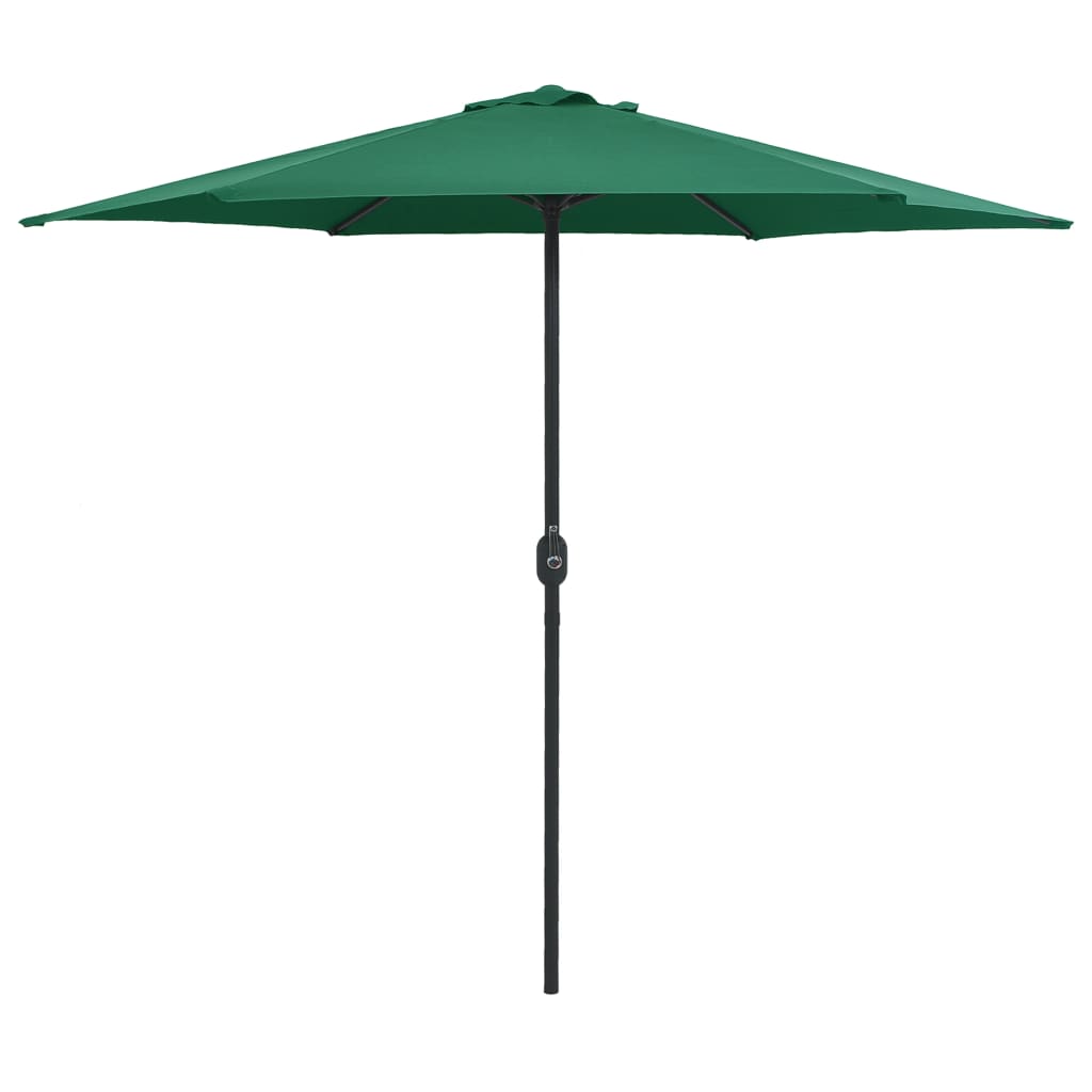 Garden Parasol with Aluminium Pole 270x246 cm Green