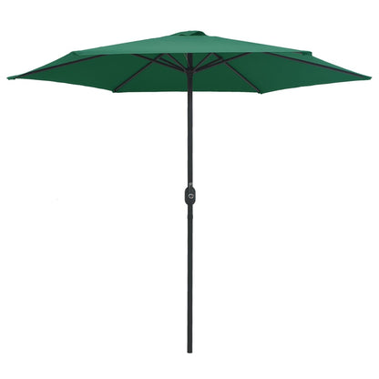 Garden Parasol with Aluminium Pole 270x246 cm Green