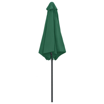 Garden Parasol with Aluminium Pole 270x246 cm Green