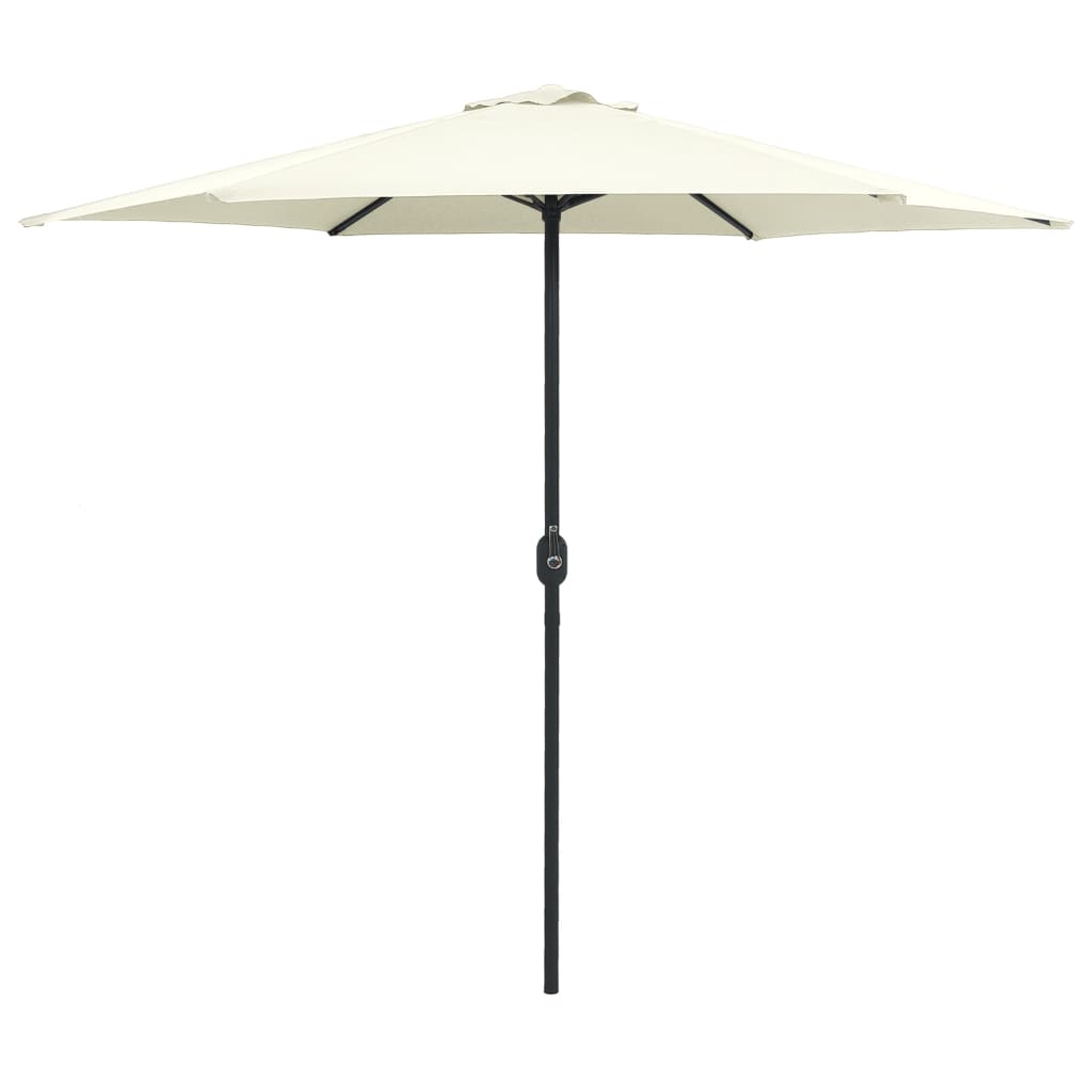 Garden Parasol with Aluminium Pole 270x246 cm Sand White