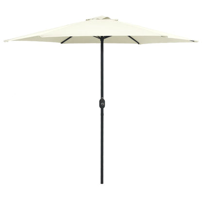 Garden Parasol with Aluminium Pole 270x246 cm Sand White