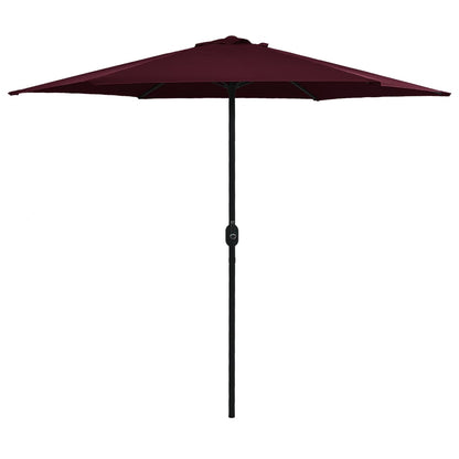 Garden Parasol with Aluminium Pole 270x246 cm Bordeaux Red