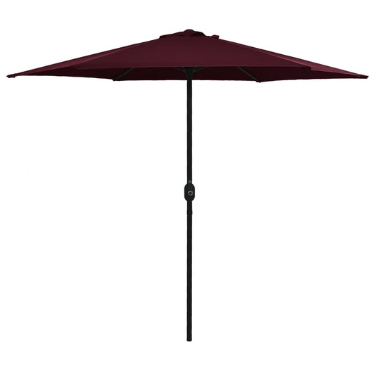 Garden Parasol with Aluminium Pole 270x246 cm Bordeaux Red