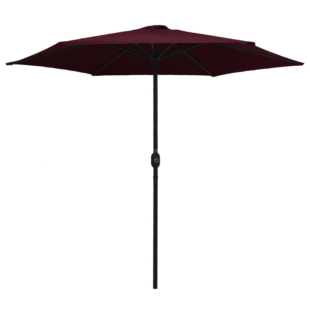 Garden Parasol with Aluminium Pole 270x246 cm Bordeaux Red