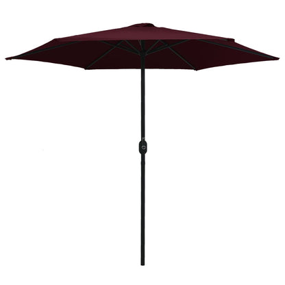 Garden Parasol with Aluminium Pole 270x246 cm Bordeaux Red