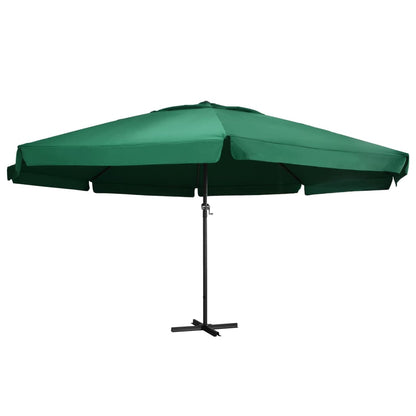 Garden Parasol with Aluminium Pole 600 cm Green