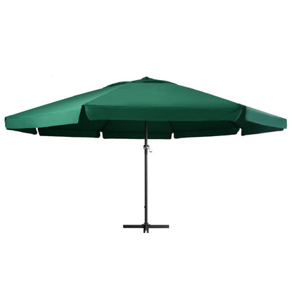 Garden Parasol with Aluminium Pole 600 cm Green