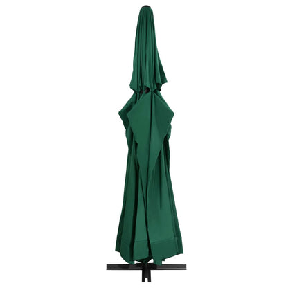 Garden Parasol with Aluminium Pole 600 cm Green