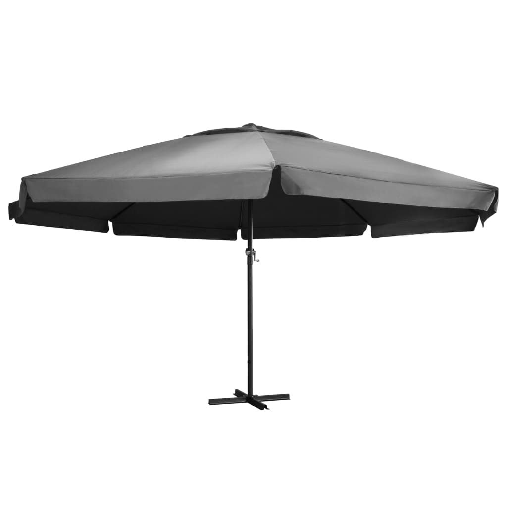 Garden Parasol with Aluminium Pole 600 cm Anthracite