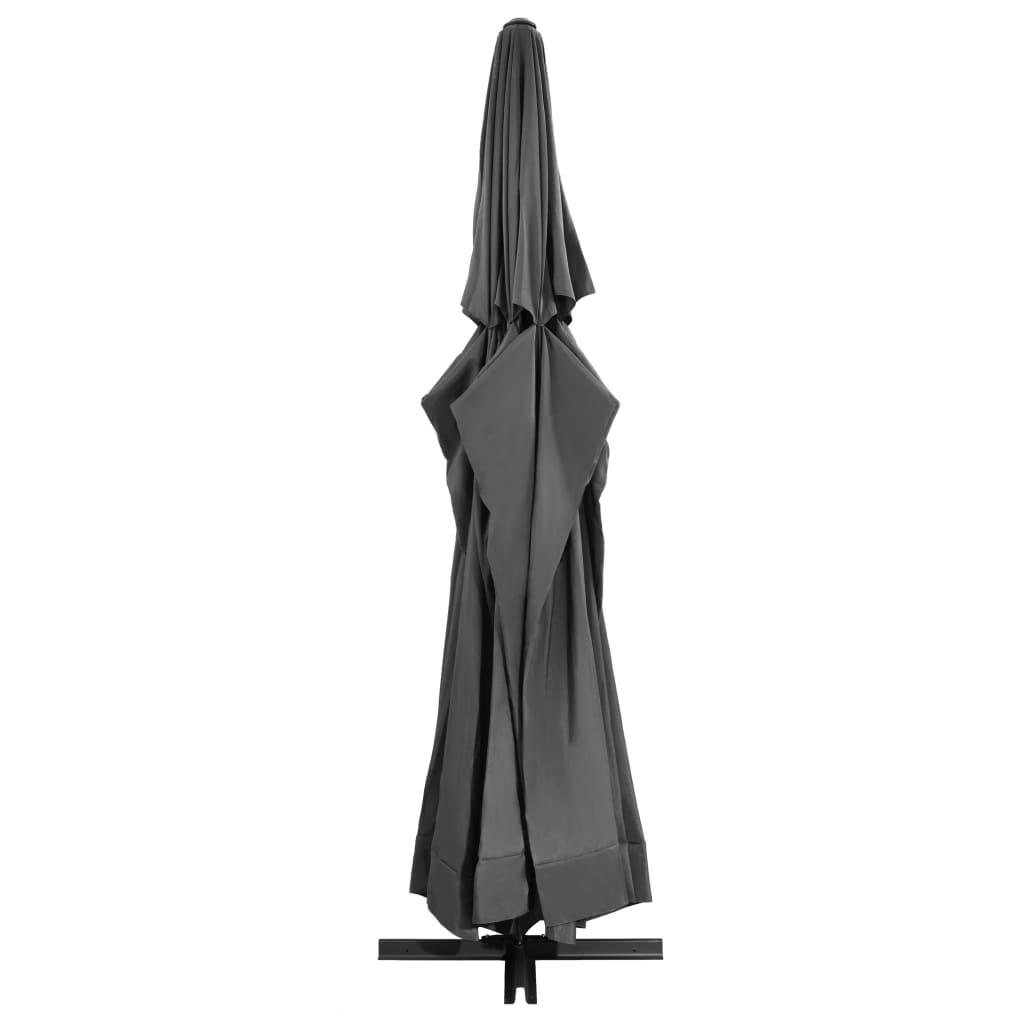 Garden Parasol with Aluminium Pole 600 cm Anthracite