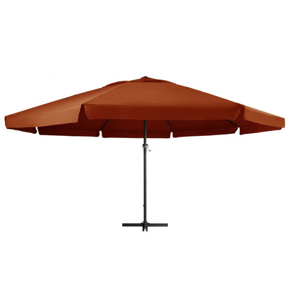 Garden Parasol with Aluminium Pole 600 cm Terracotta