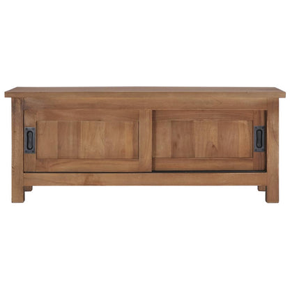 TV Cabinet 90x30x35 cm Solid Teak Wood